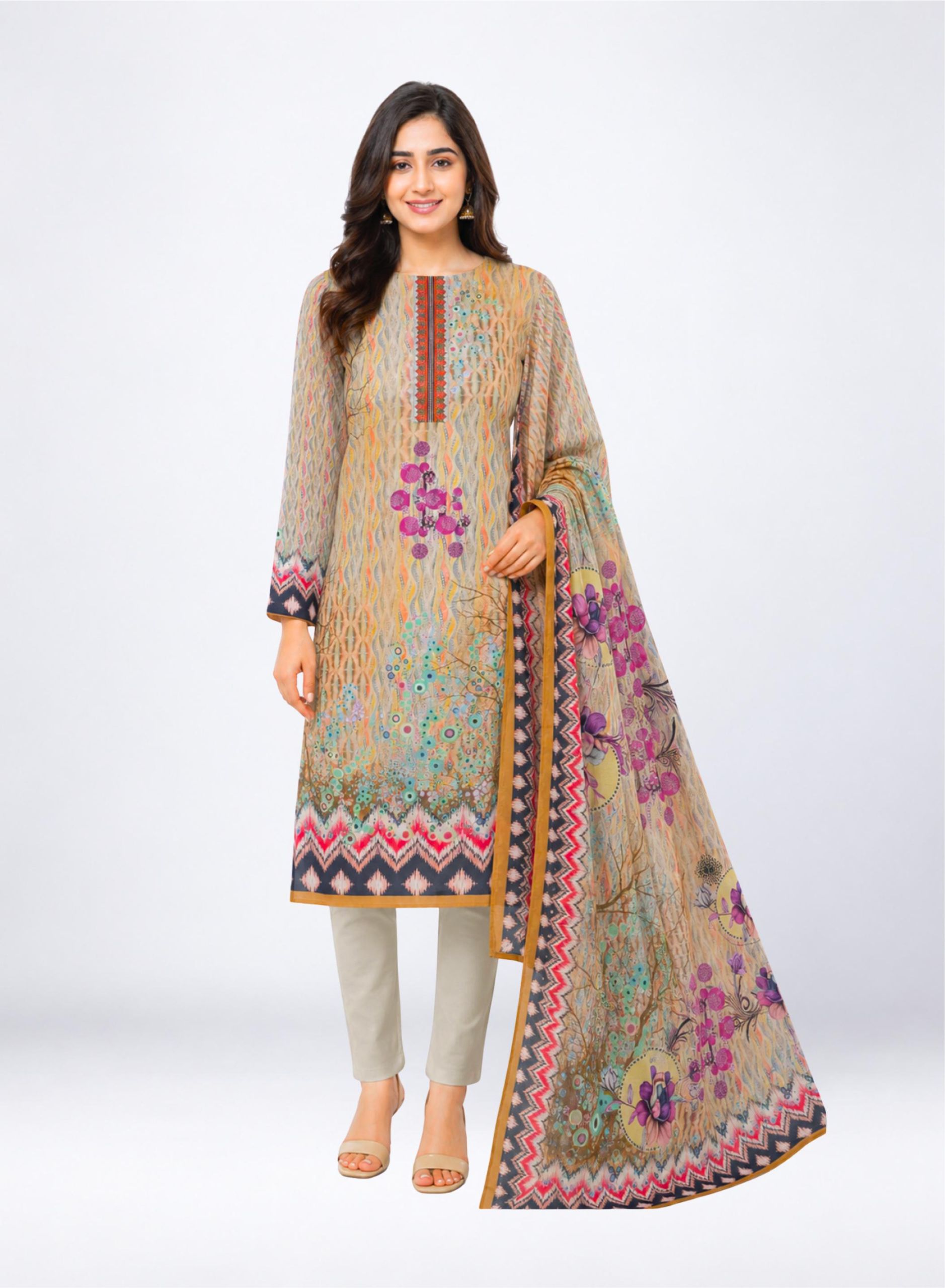 BEXI FABRICS DIGITAL PRINT 3 PCS (BFD-2159)