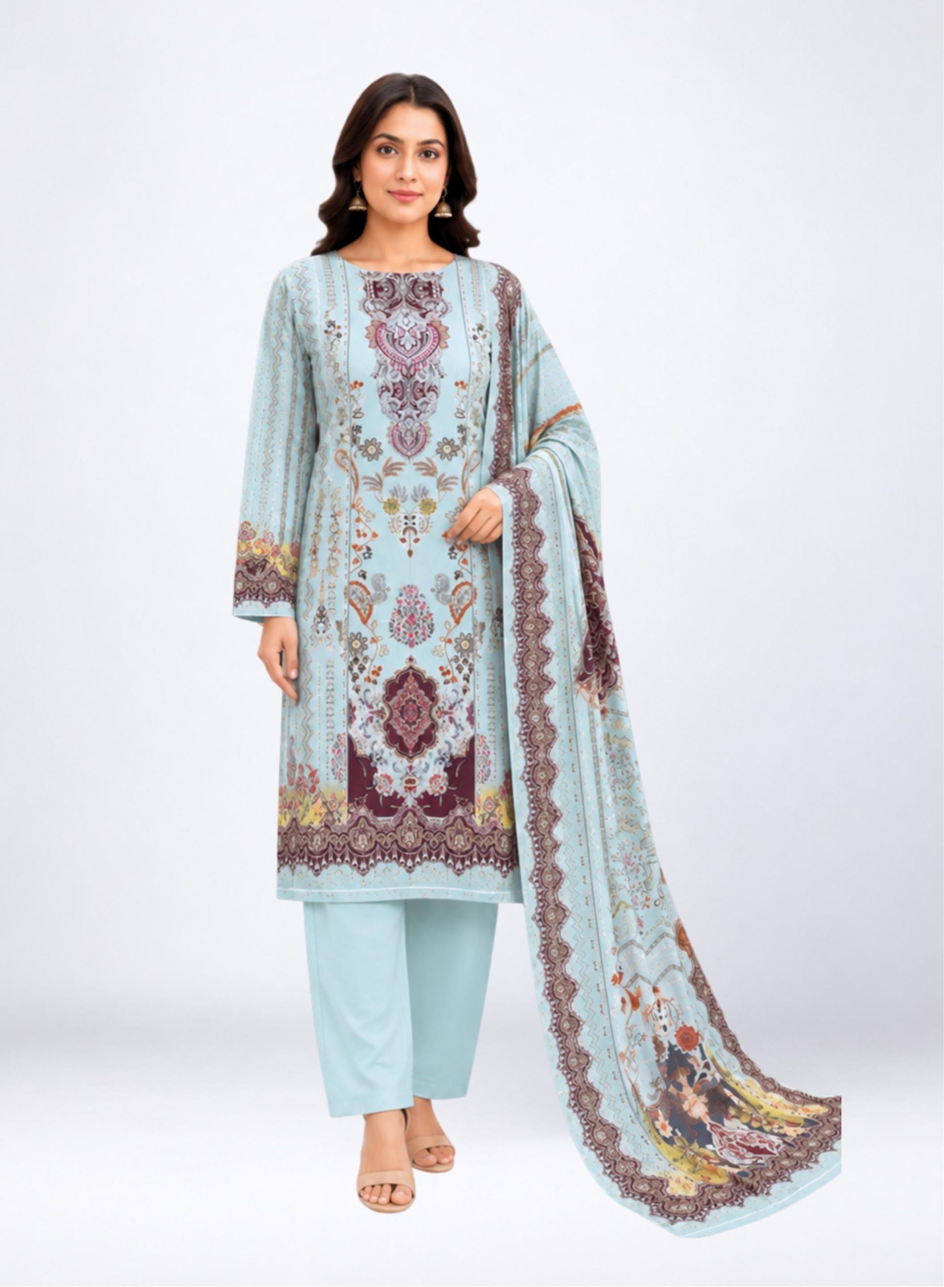BEXI FABRICS DIGITAL PRINT 3 PCS (BFD-2183)