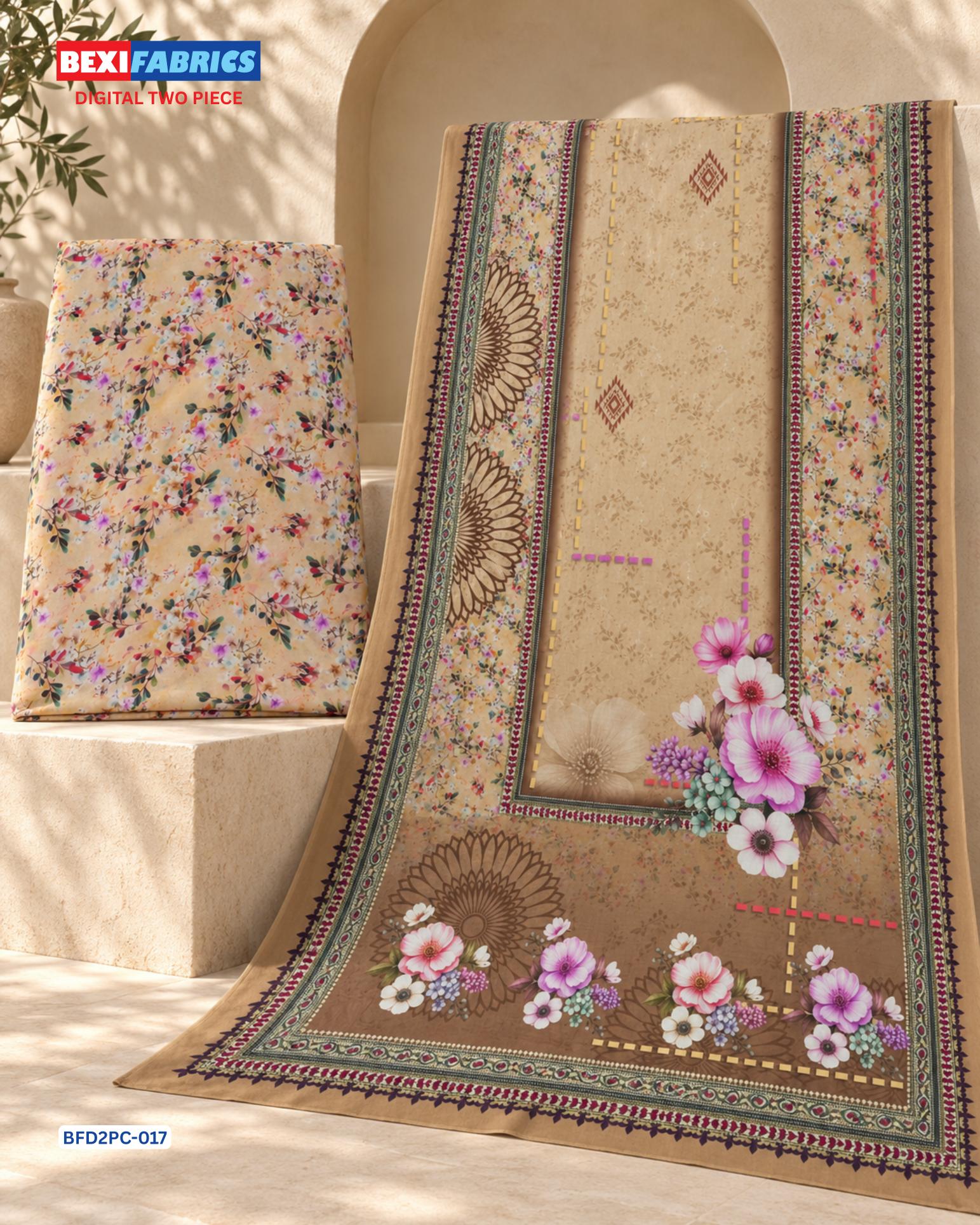 Bexi Fabrics Digital 2 Pcs(BFD2PC-017)