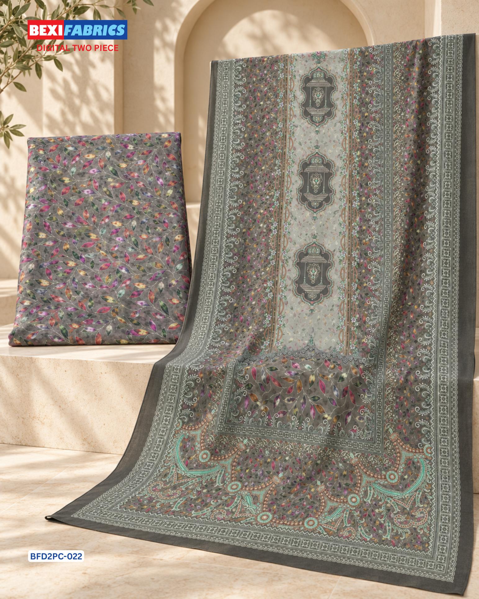 Bexi Fabrics Digital 2 Pcs(BFD2PC-022)